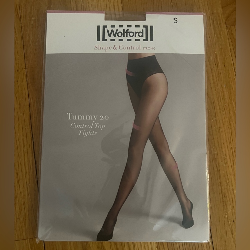 WOLFORD Tummy Control Tights 20 Denier in Tan Size Small